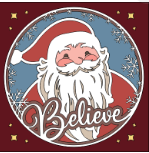 Design 1070 - Holidays - Santa Believe