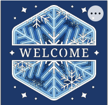 Design 1112 - Seasons - Winter Welcome Snowflake