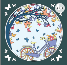 Design 1113 - Misc - Butterfly Bike