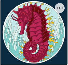 Design 1123 - Animals - Seahorse