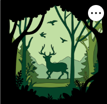 Design 1188 - Animals - Deer in Forest