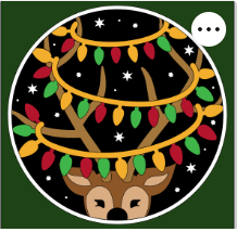 Design 1205 - Holidays - Reindeer with Lights