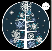 Design 1209 - Holidays - Snowflake Tree