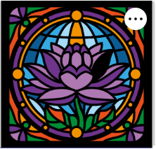 Design 1230 - Misc - Stained Glass Lotus