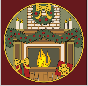 Design 1241 - Holidays - Mantle with Stockings