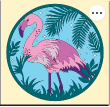 Design 1251 - Animals - Flamingo