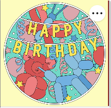 Design 1286 - Holidays - Balloon Animal Birthday