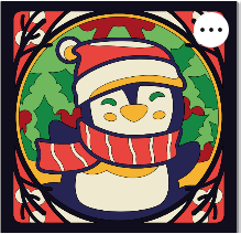 Design 1291 - Holidays - Christmas Penguin