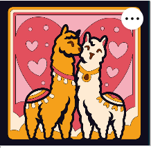 Design 1307 - Holidays - Valentines Llama