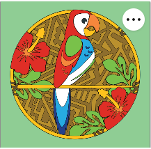 Design 1319 - Animals - Tiki Bird