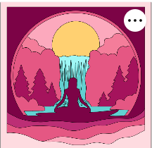 Design 1327 - Misc - Waterfall Meditation Woman