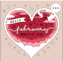 Design 1332 - Holidays - February Month Of Love