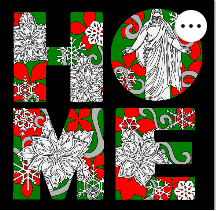Design 1342 - Holidays -  Christus Home Poinsettia