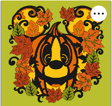 Design 1354 - Holidays - Mickey Pumpkin